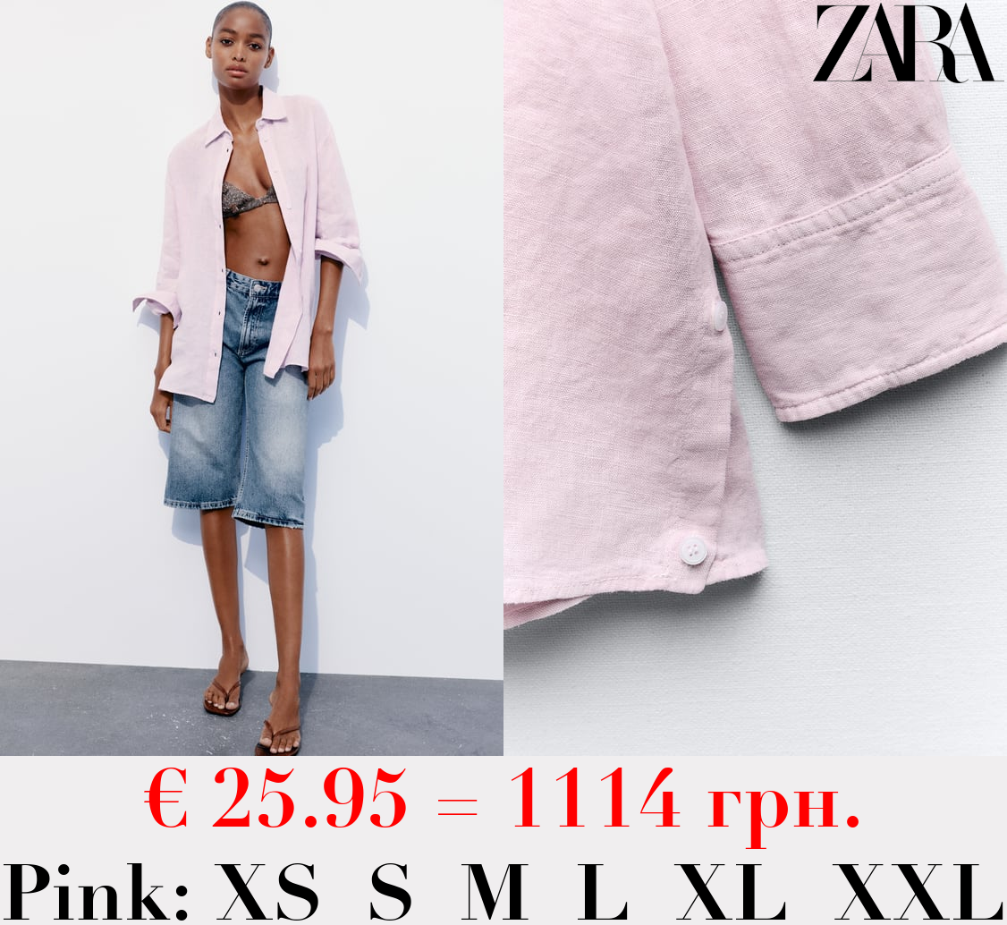 OVERSIZE 100% LINEN SHIRT