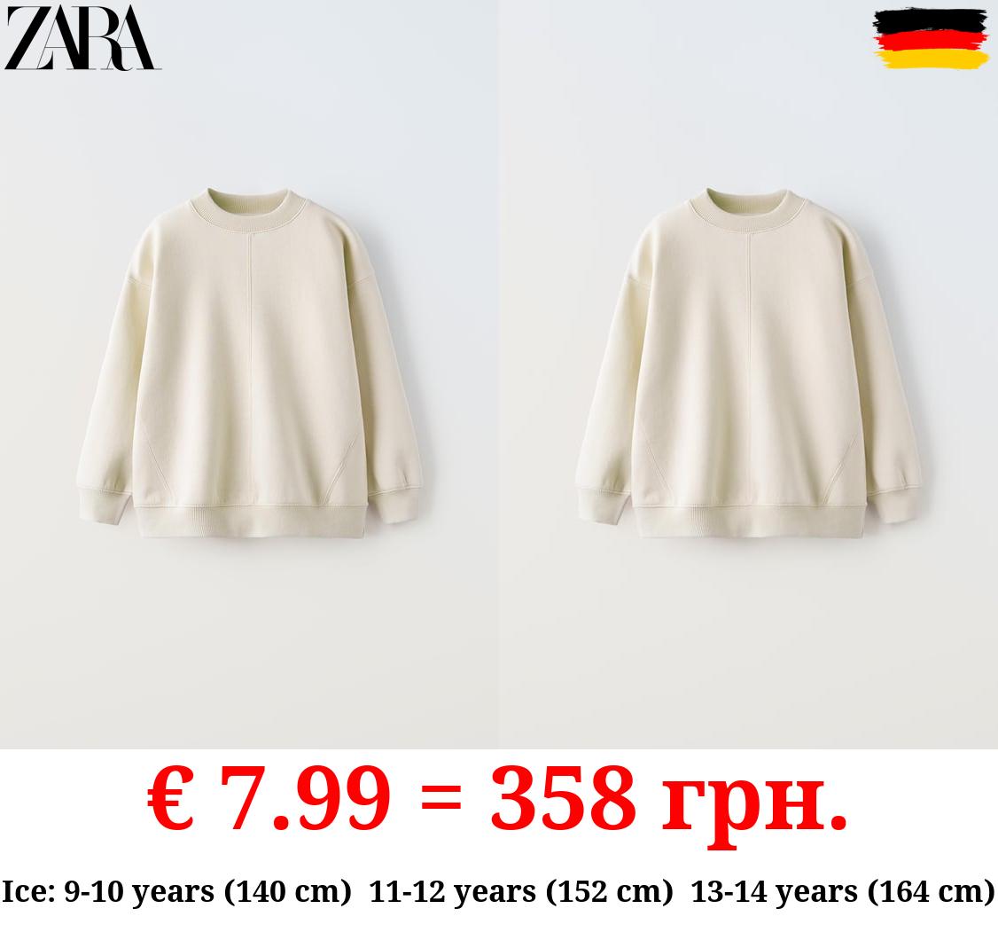 BASIC PLUSH SWEATSHIRT