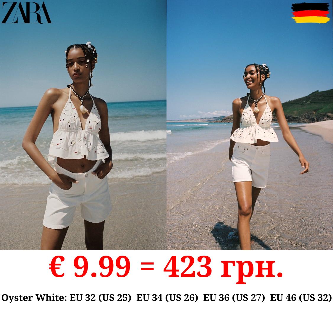 TRF REGULAR FIT MID-RISE BERMUDA SHORTS