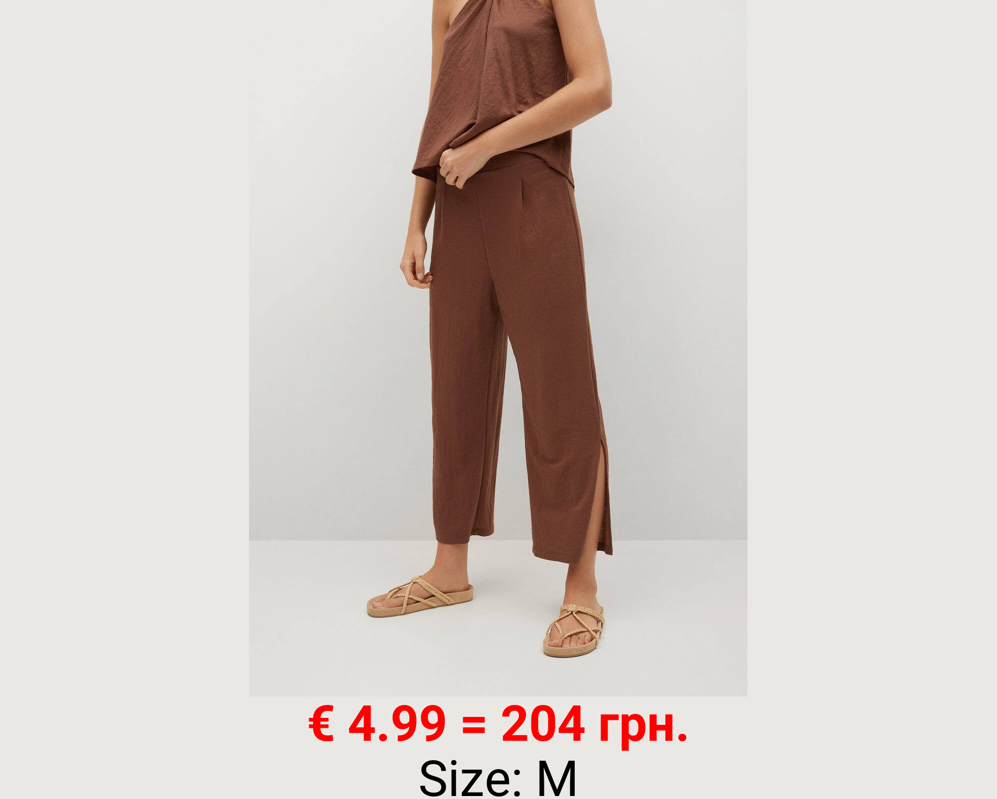 Pantalón culotte aberturas