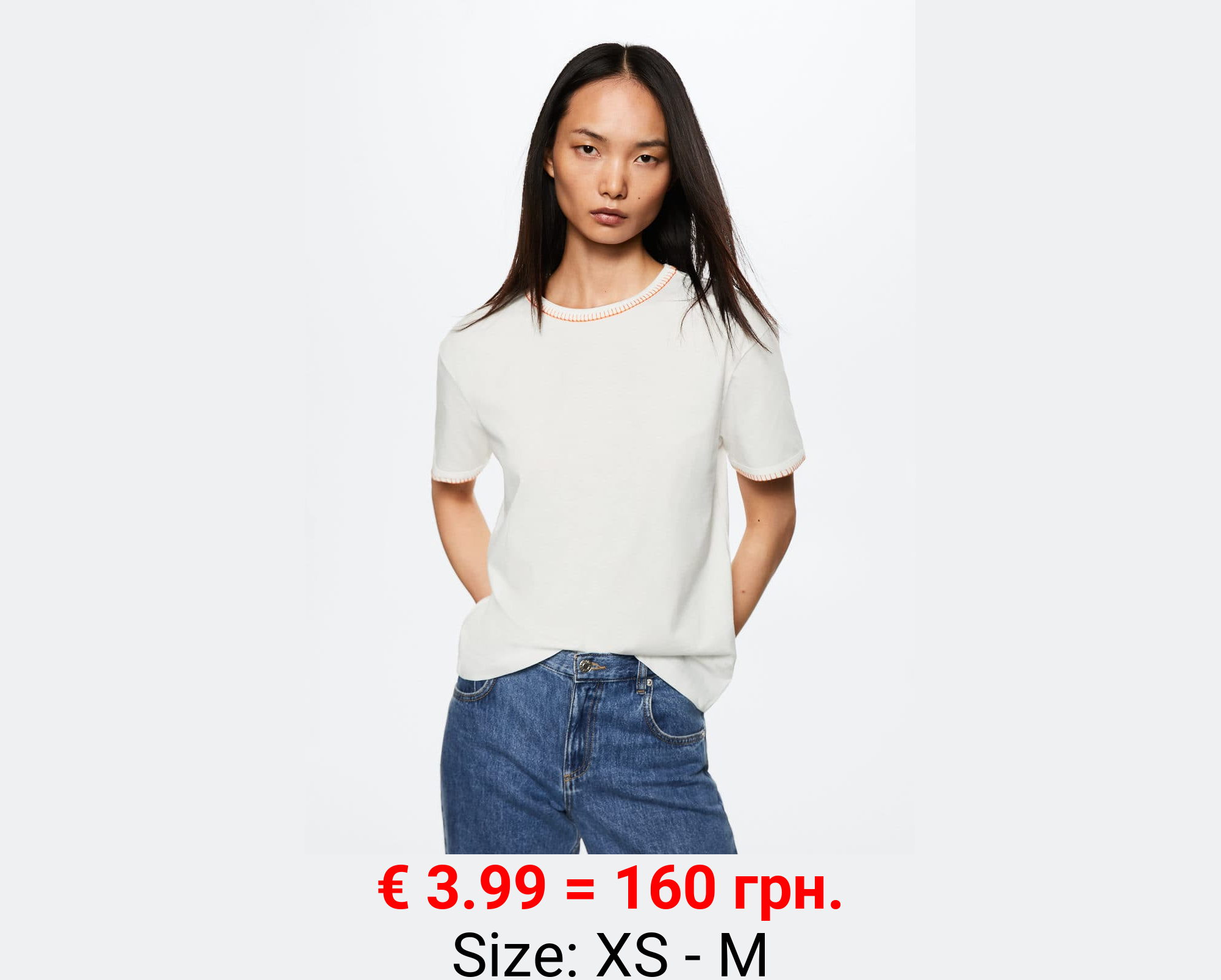 Camiseta algodón bordados