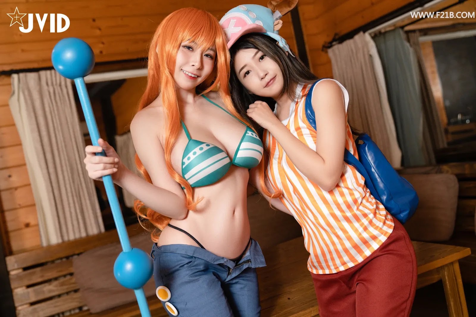 JVID精品 动漫同人大作▌淫贼王▌萌女乔巴白虎翘乳 G奶波霸娜美榨汁路飞 淫欲四海征服新世界 Vol.01 36