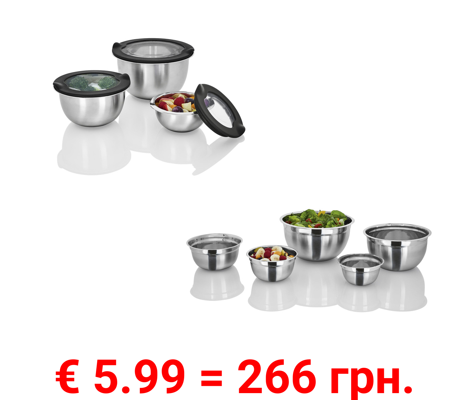 ERNESTO® Schüssel, im Set, aus Edelstahl