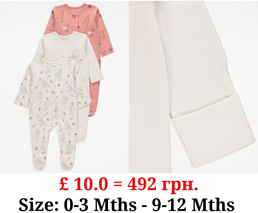 Disney Pretty Flower Sleepsuits 3 Pack
