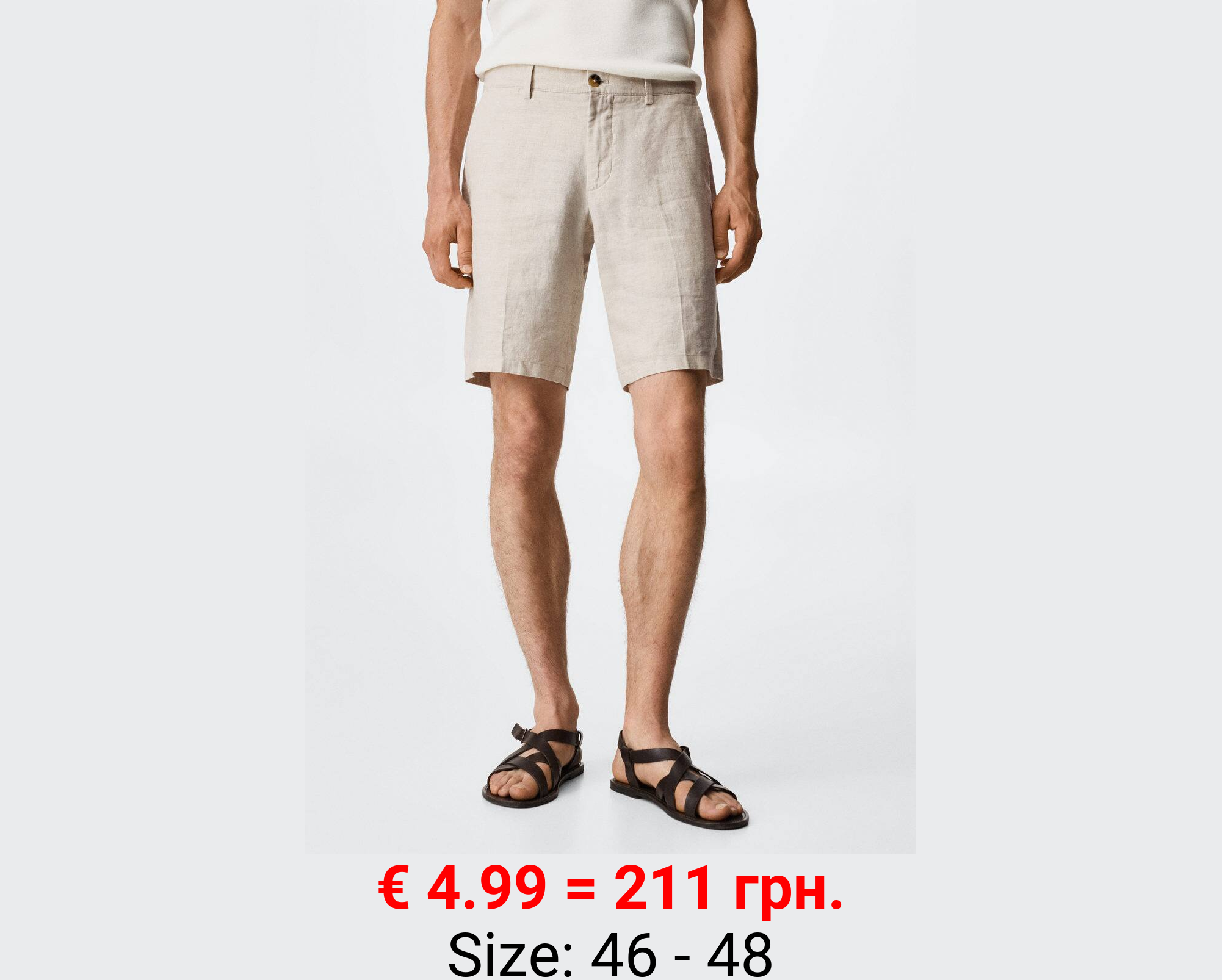 Bermudas 100% lino