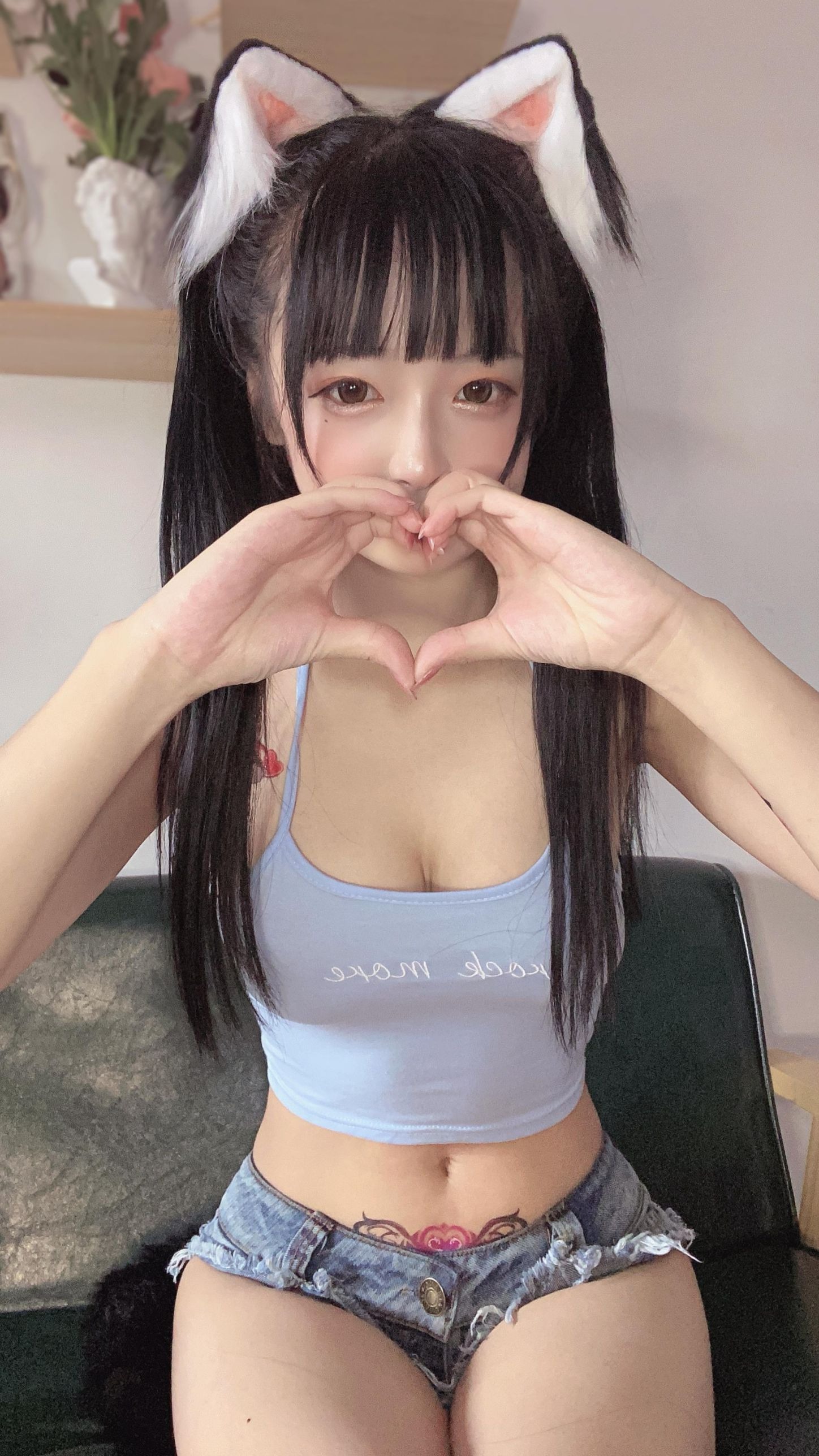 佳佳好难啊 - 蓝色吊带体操服 [40P-64MB] 18