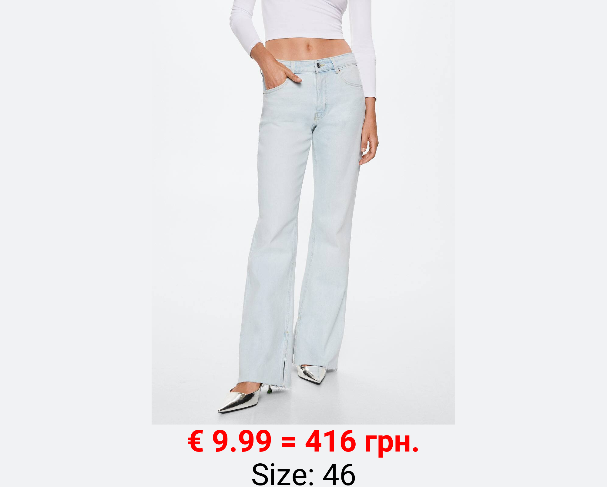 Jeans rectos tiro medio