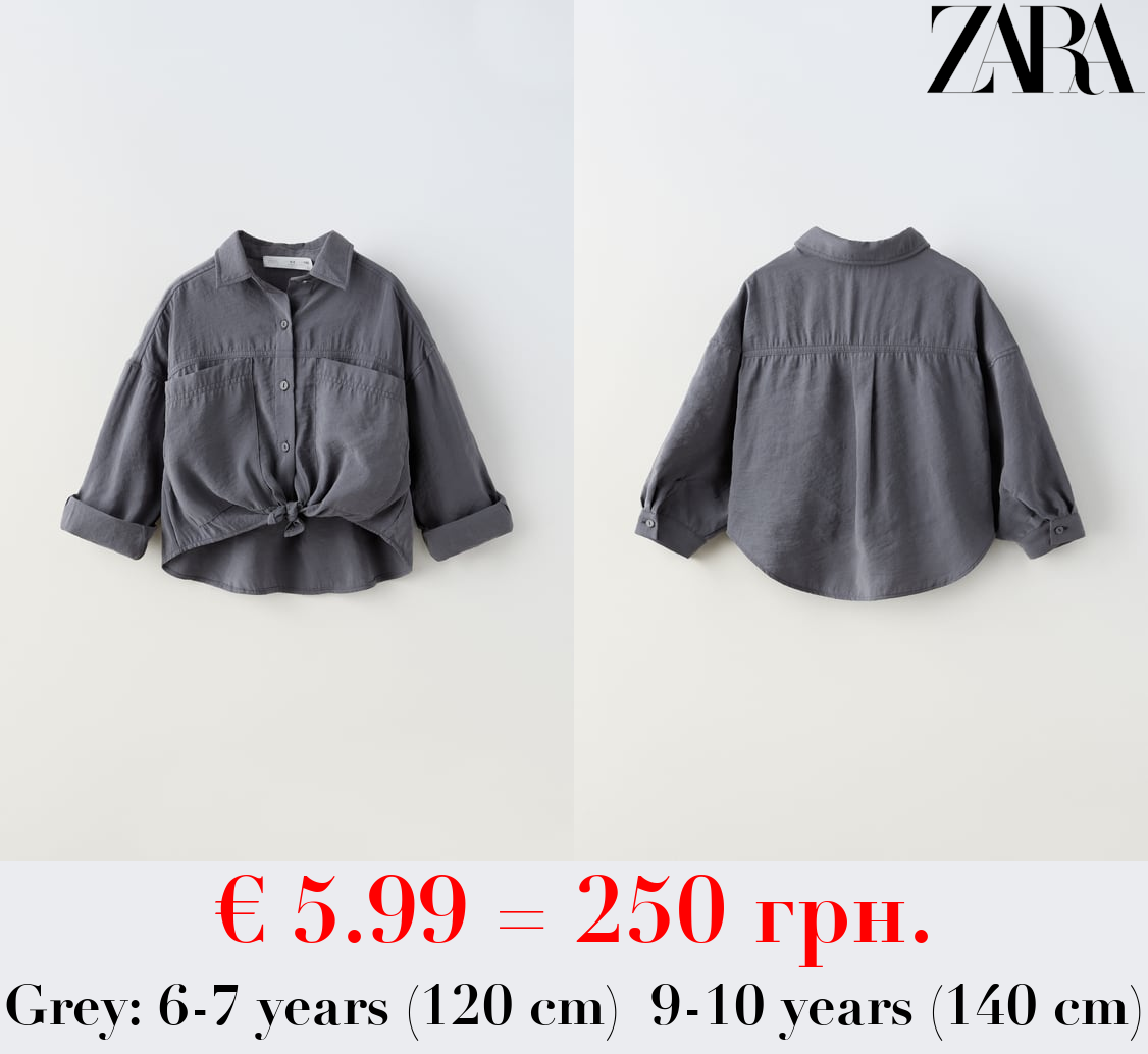 FLOWING SHIRT WITH KNOT