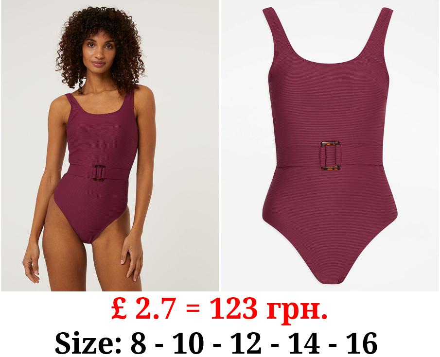 Mulberry Post Surgery Belted Swimsuit
