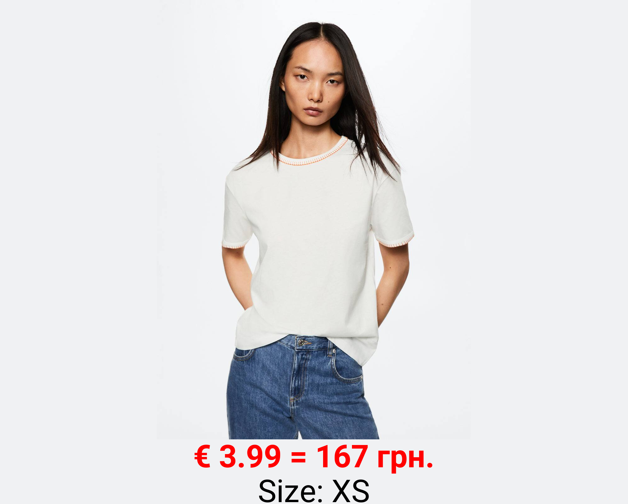 Camiseta algodón bordados