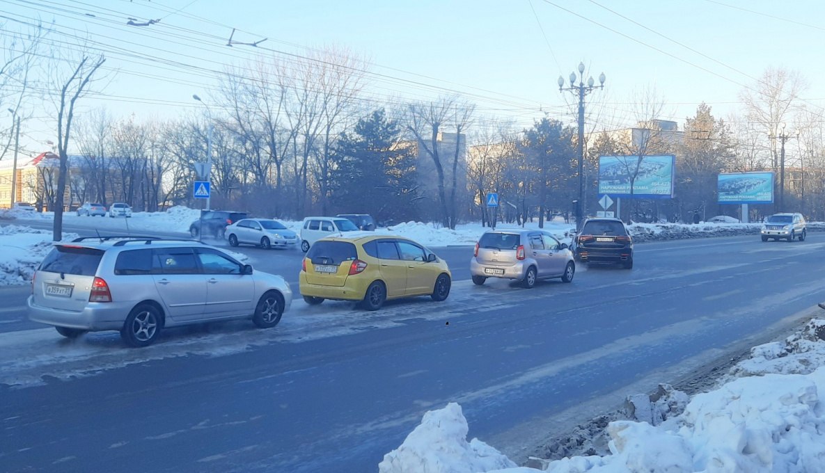 Пробку в районе Памятника партизанам обещают убрать в Хабаровске