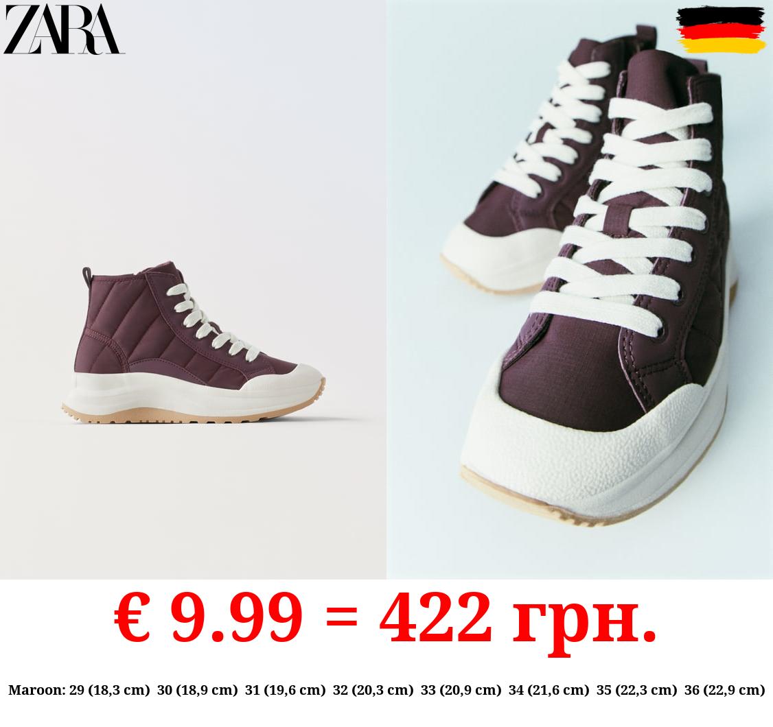 QUILTED HIGH-TOP SNEAKERS