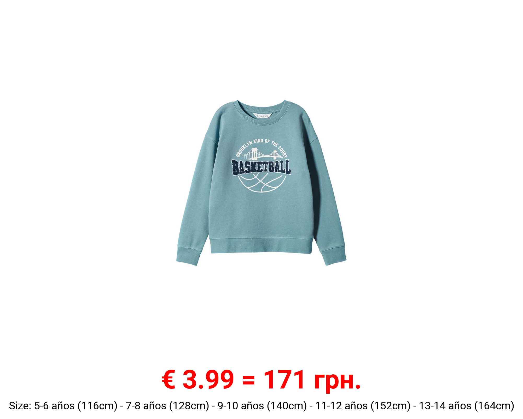 Sudadera algodón estampada