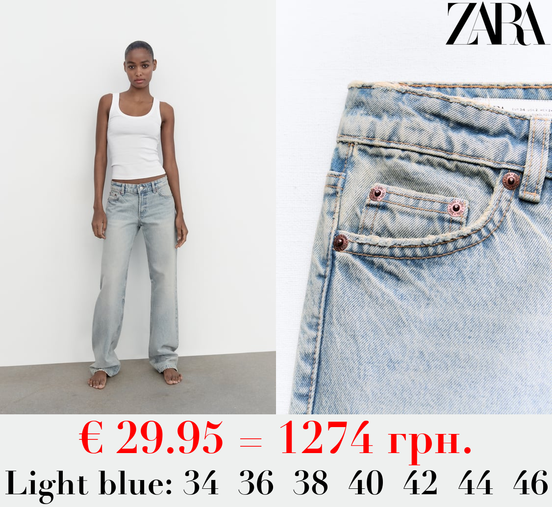 TRF STRAIGHT LOW-RISE JEANS