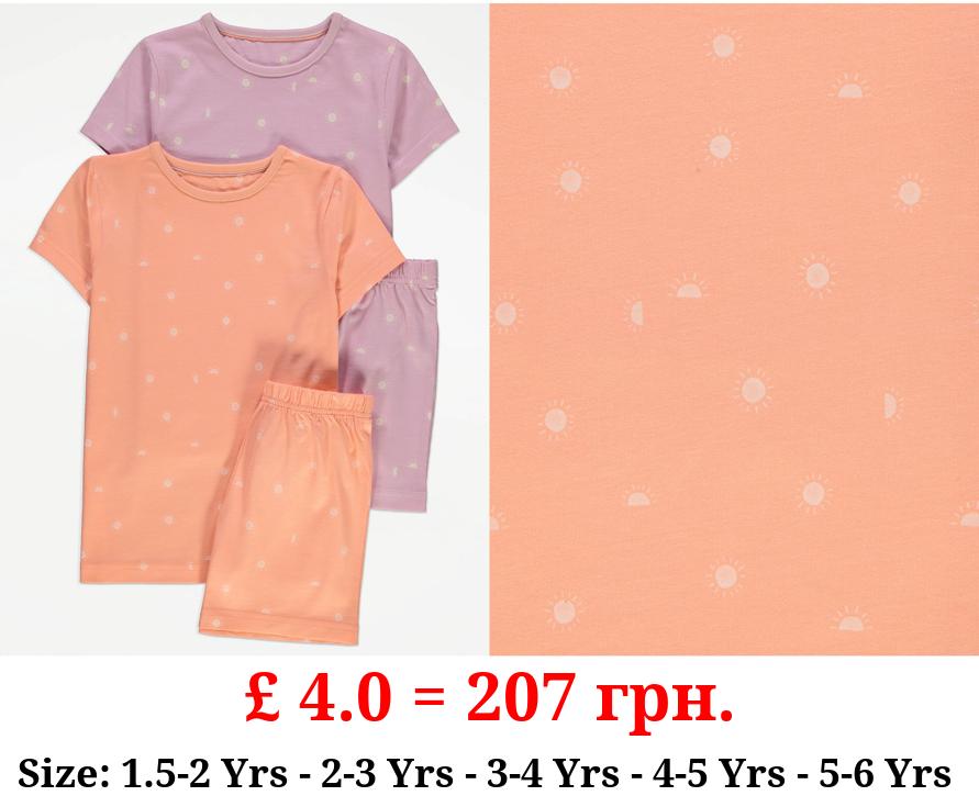 Mini Sunshine Short Pyjamas 2 Pack
