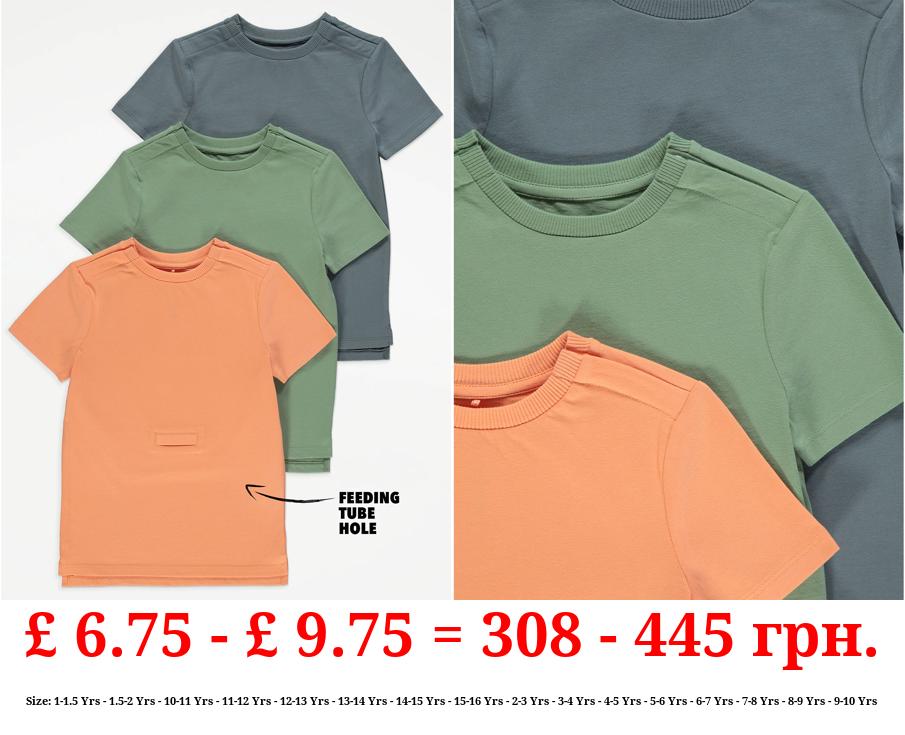 Easy On Adaptive Plain T-Shirts 3 Pack