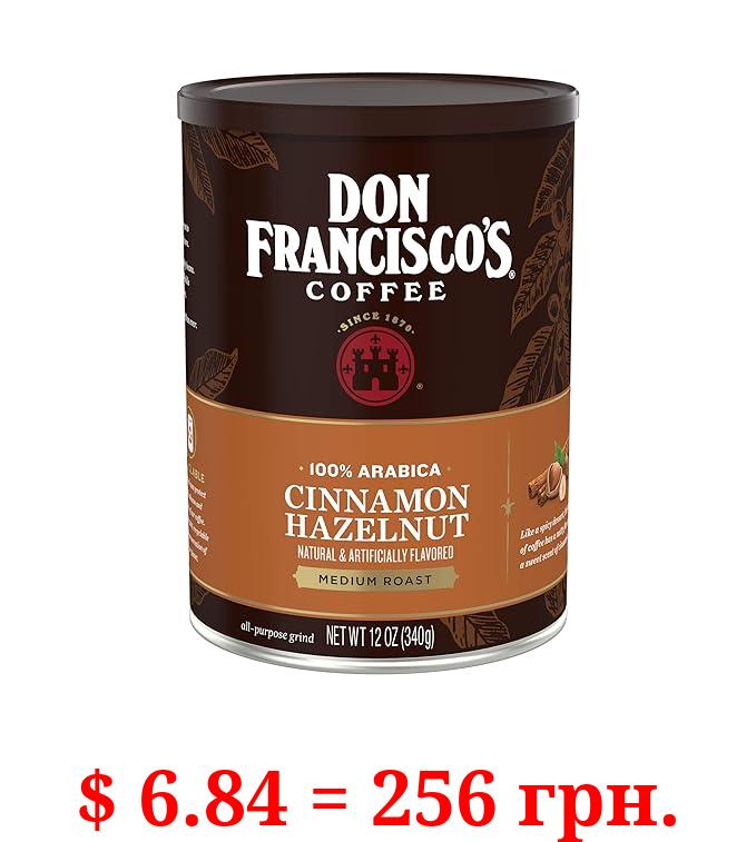 Don Francisco's Cinnamon Hazelnut Medium Roast Ground Coffee, 12 oz Can