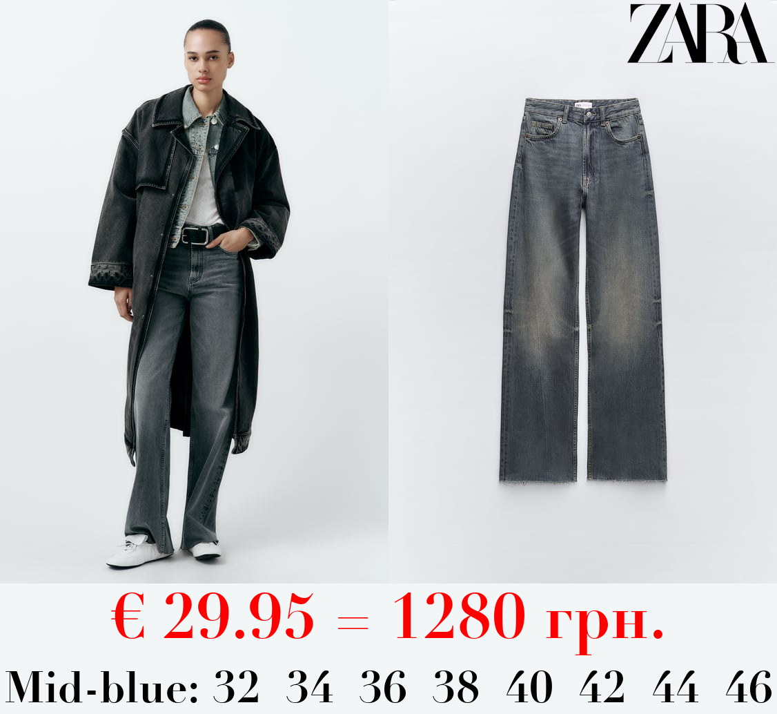 TRF HIGH-RISE WIDE-LEG JEANS