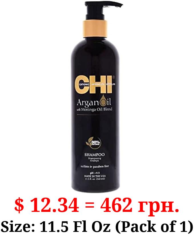 chi Argan Oil Shampoo, Brown, 11.5 Fl Oz (Pack of 1)