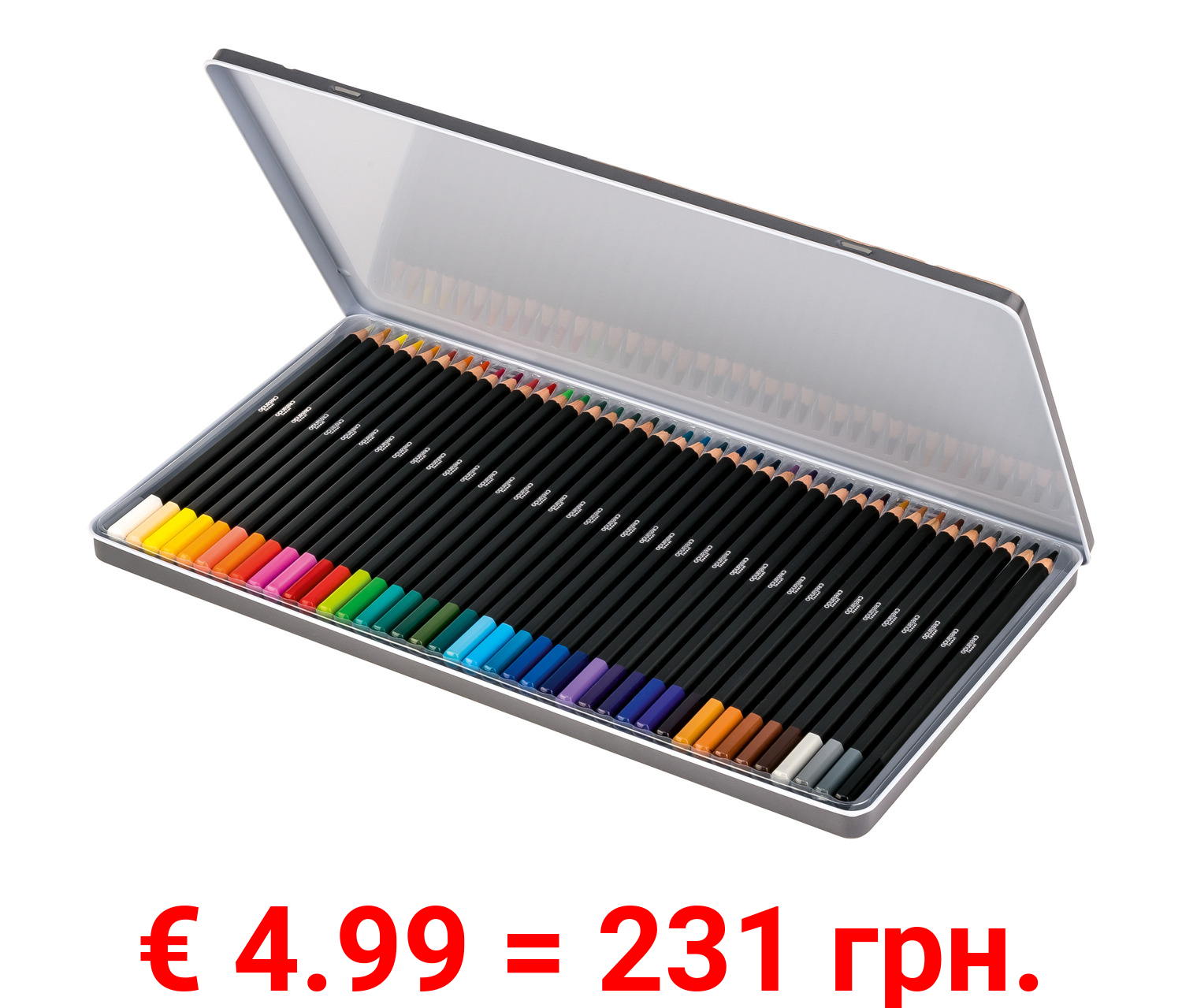 crelando® Künstlerfarbstifte, 40 Stück, im Metalletui