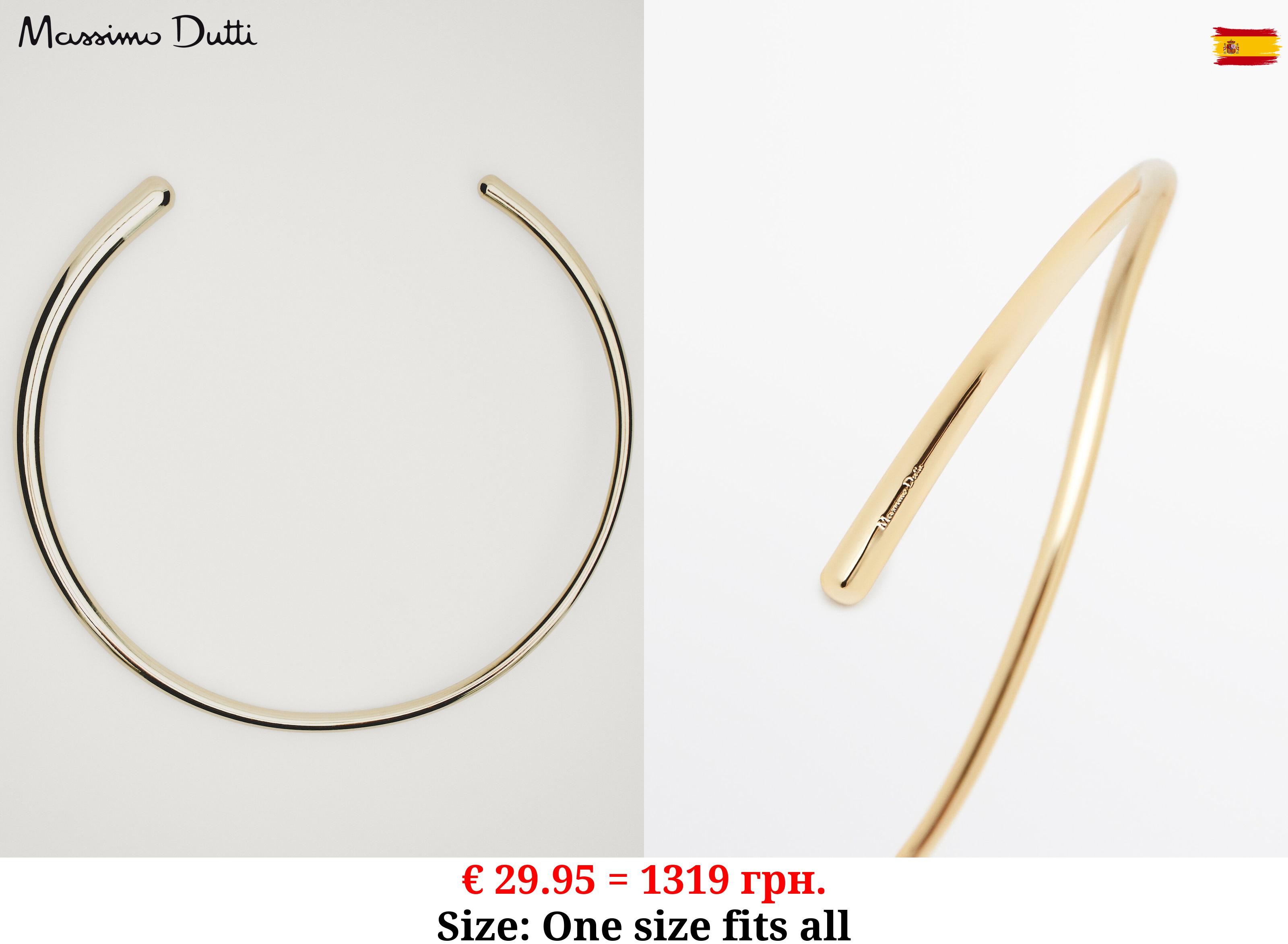 Wraparound choker necklace GOLDEN