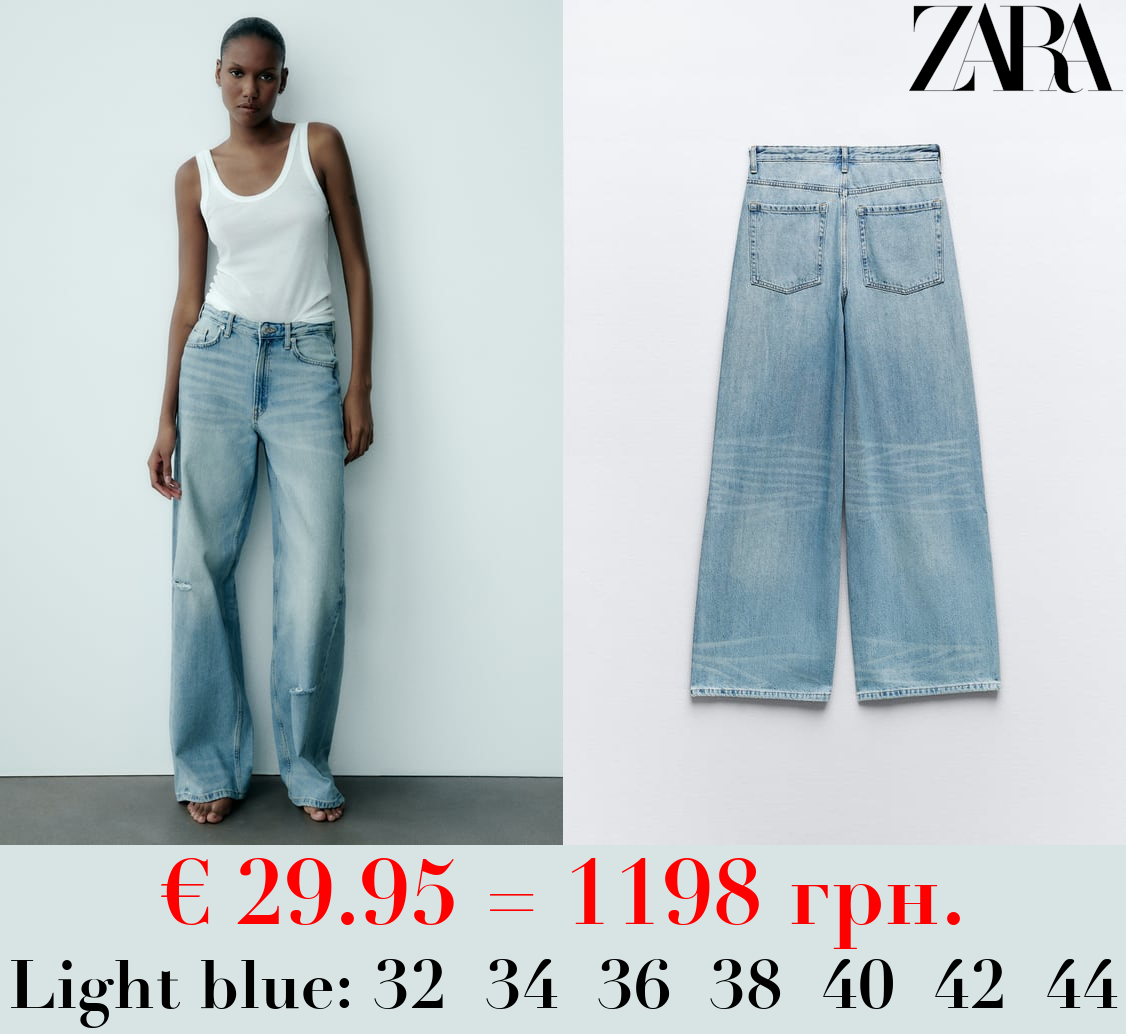 TRF WIDE-LEG MID-RISE FULL LENGTH JEANS