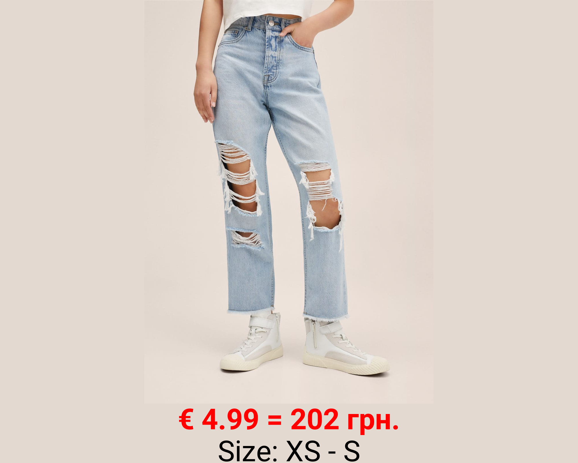 Jeans rotos decorativos