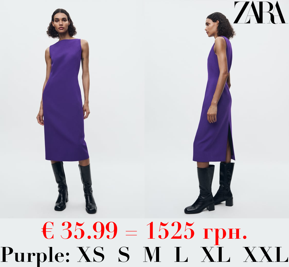 ZW COLLECTION MIDI DRESS WITH SLIT