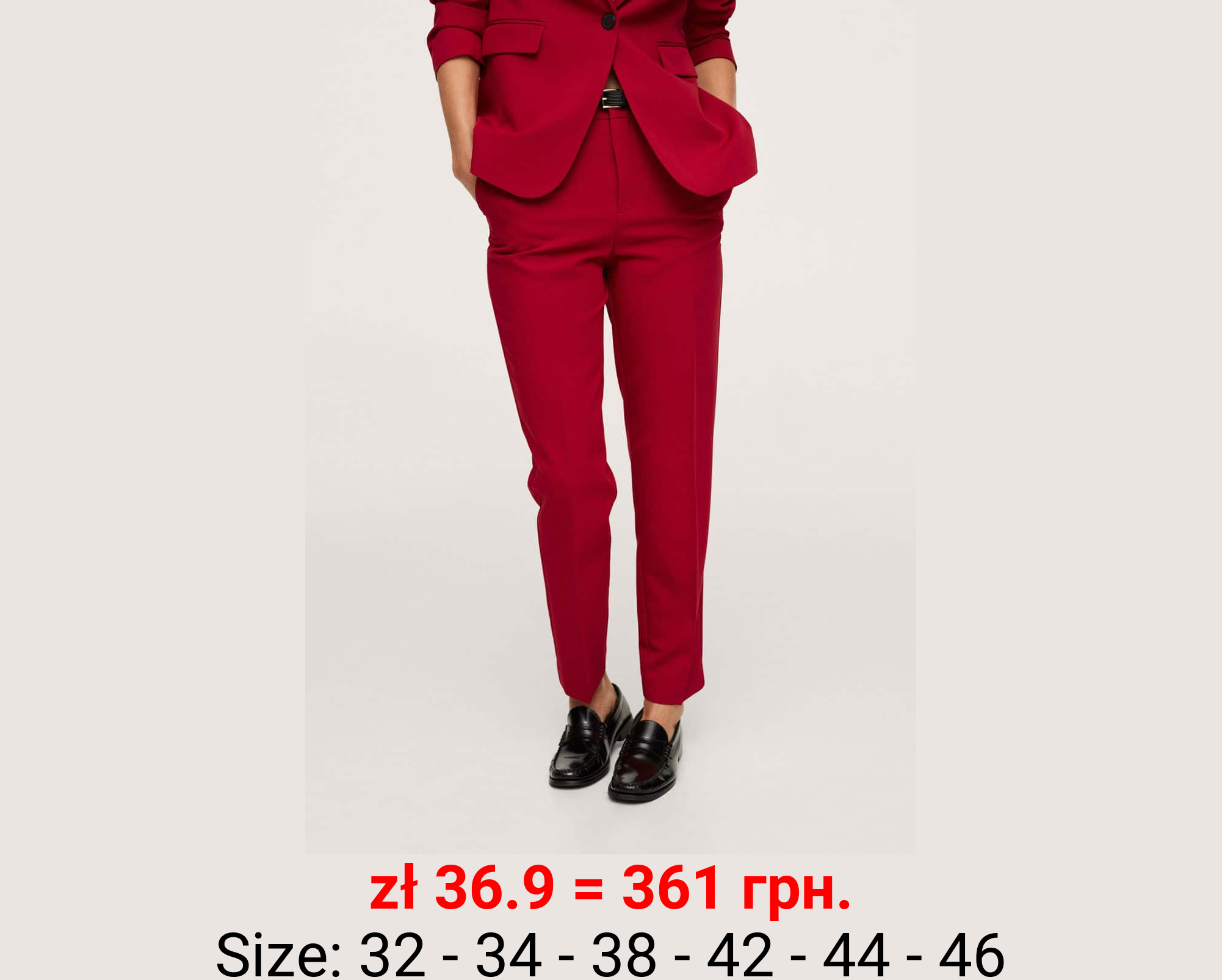 Pantalón traje cinturón