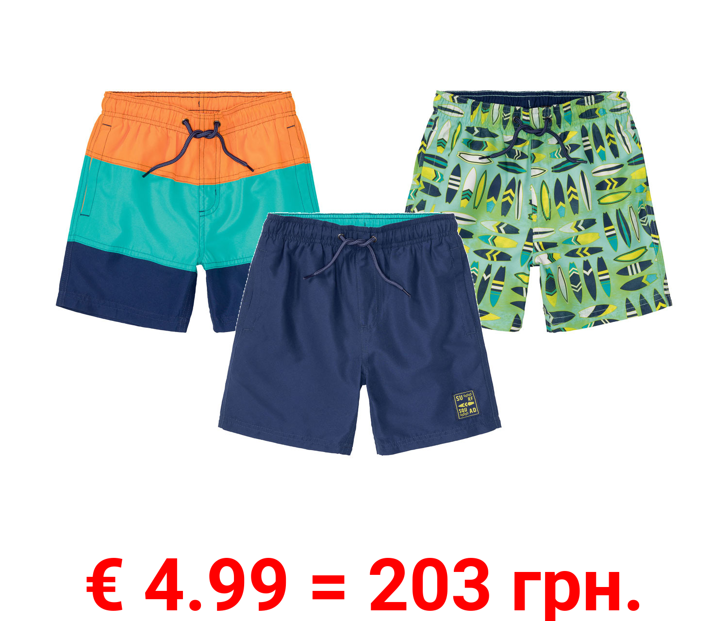 pepperts Jungen Badeshorts, pflegeleichte Qualität