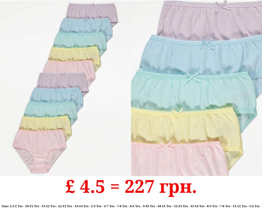 Pastel Briefs 10 Pack