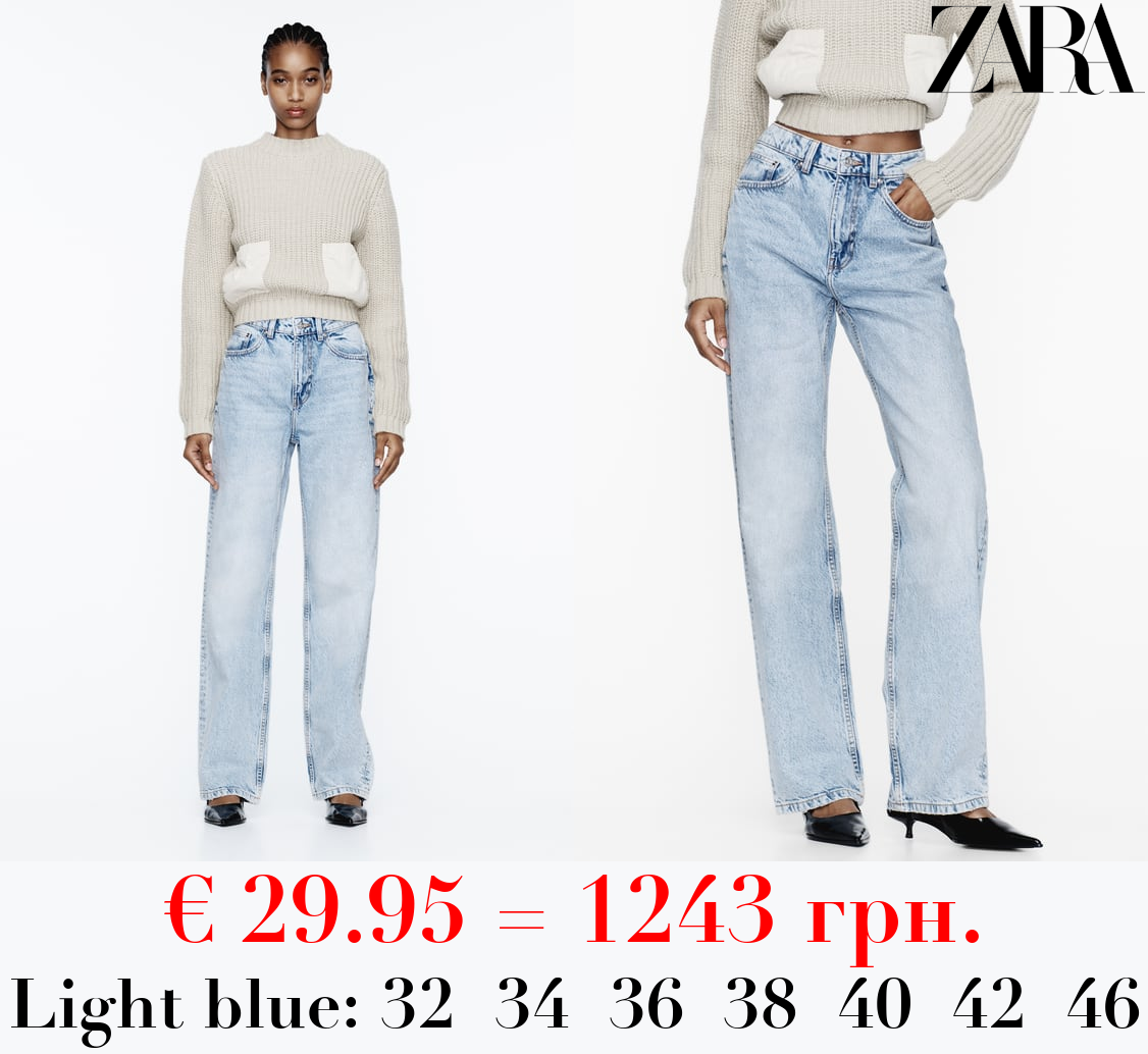 Z1975 STRAIGHT-FIT HIGH-WAIST LONG LENGTH JEANS