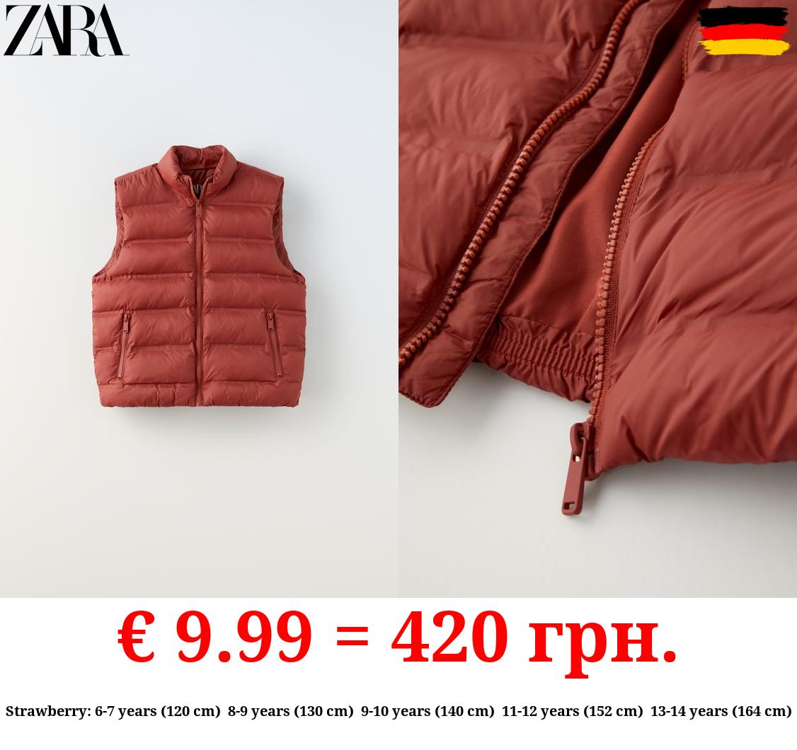 SOFT LIGHT PUFFER GILET WITH PADDING