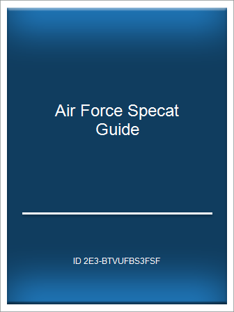 air force specat assignment guide
