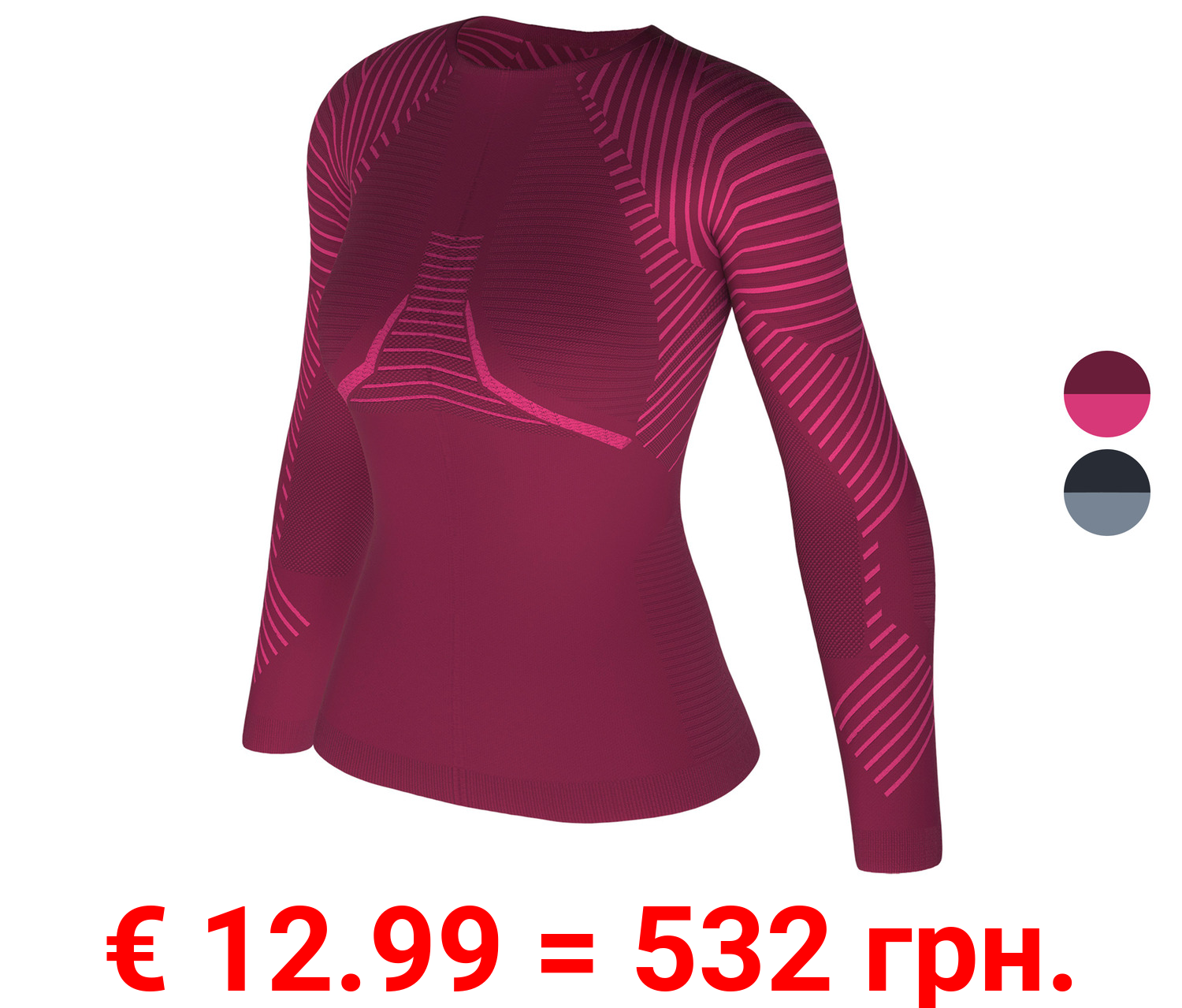 CRIVIT Damen Winter-Funktionsunterhemd, atmungsaktiv