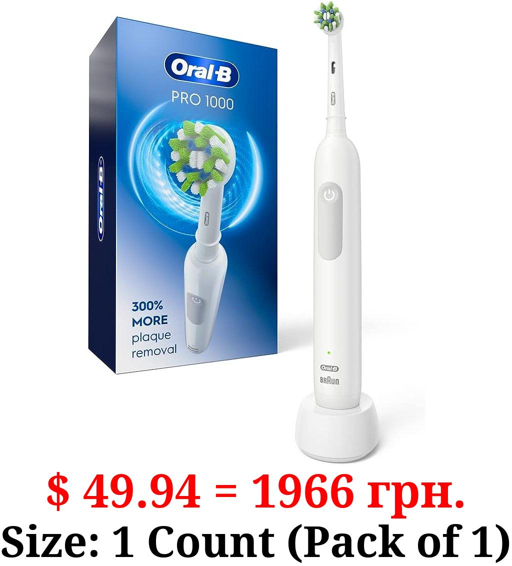 Oral-B Pro 1000 Rechargeable Electric Toothbrush, White