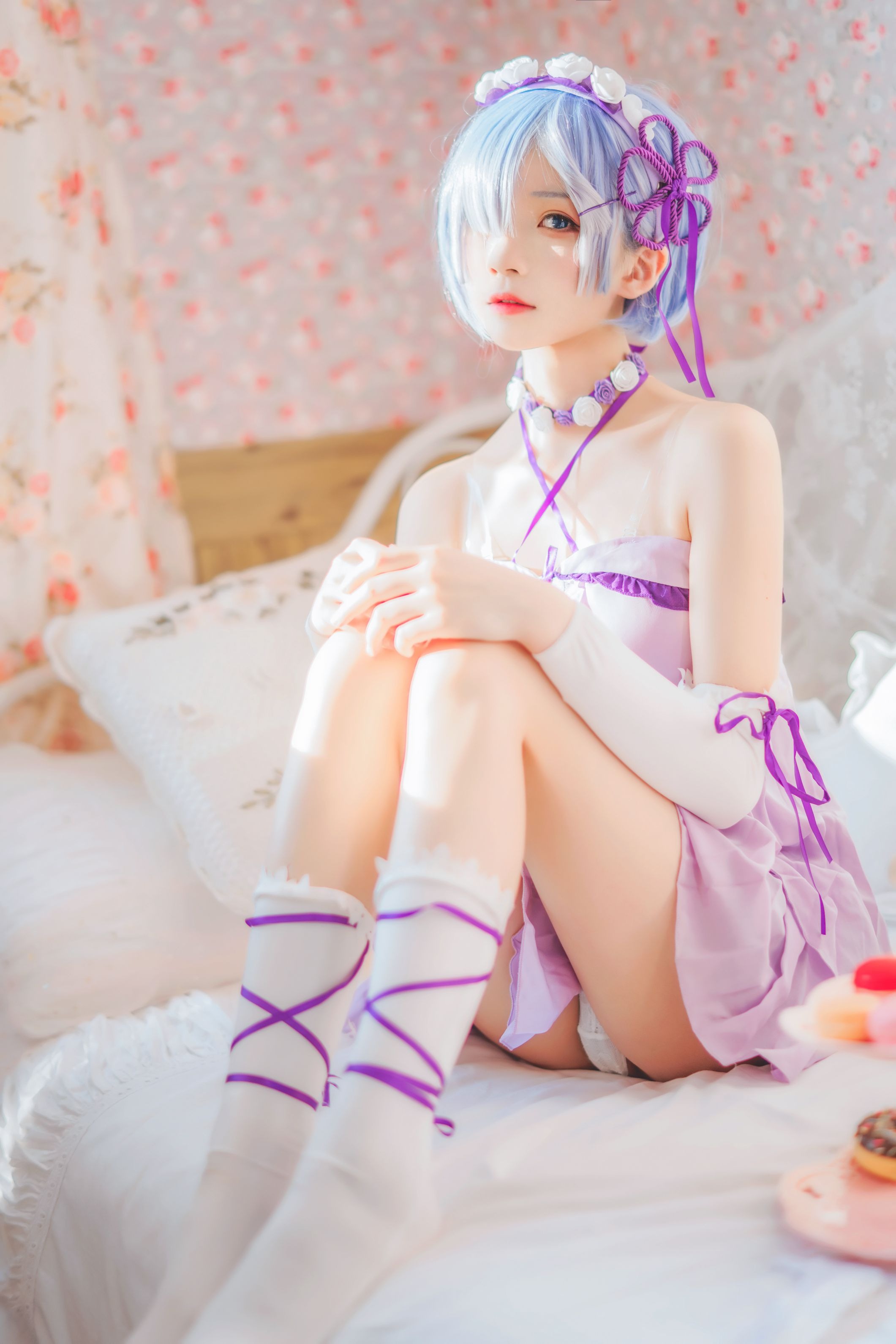 桜桃喵 蕾姆小睡裙 [24P-410MB] 1