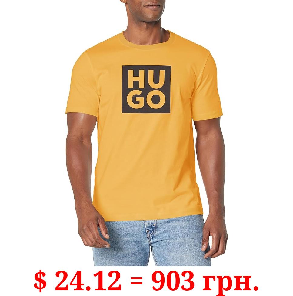 HUGO Men's Stacked Logo Cotton T-Shirt