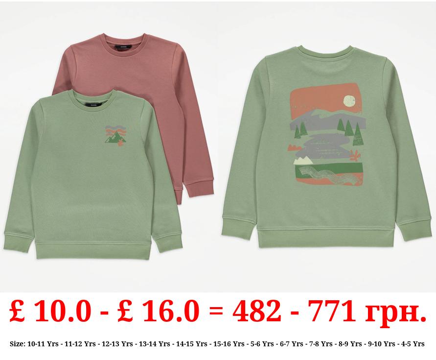 Scenic Graphic Sweatshirts 2 Pack