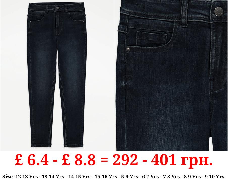 Dark Blue Denim Skinny Jeans
