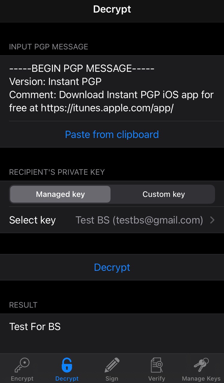 Создание PGP ключа на устройствах под управлением системы IOS (специально  для Black Sprut Team) – Telegraph