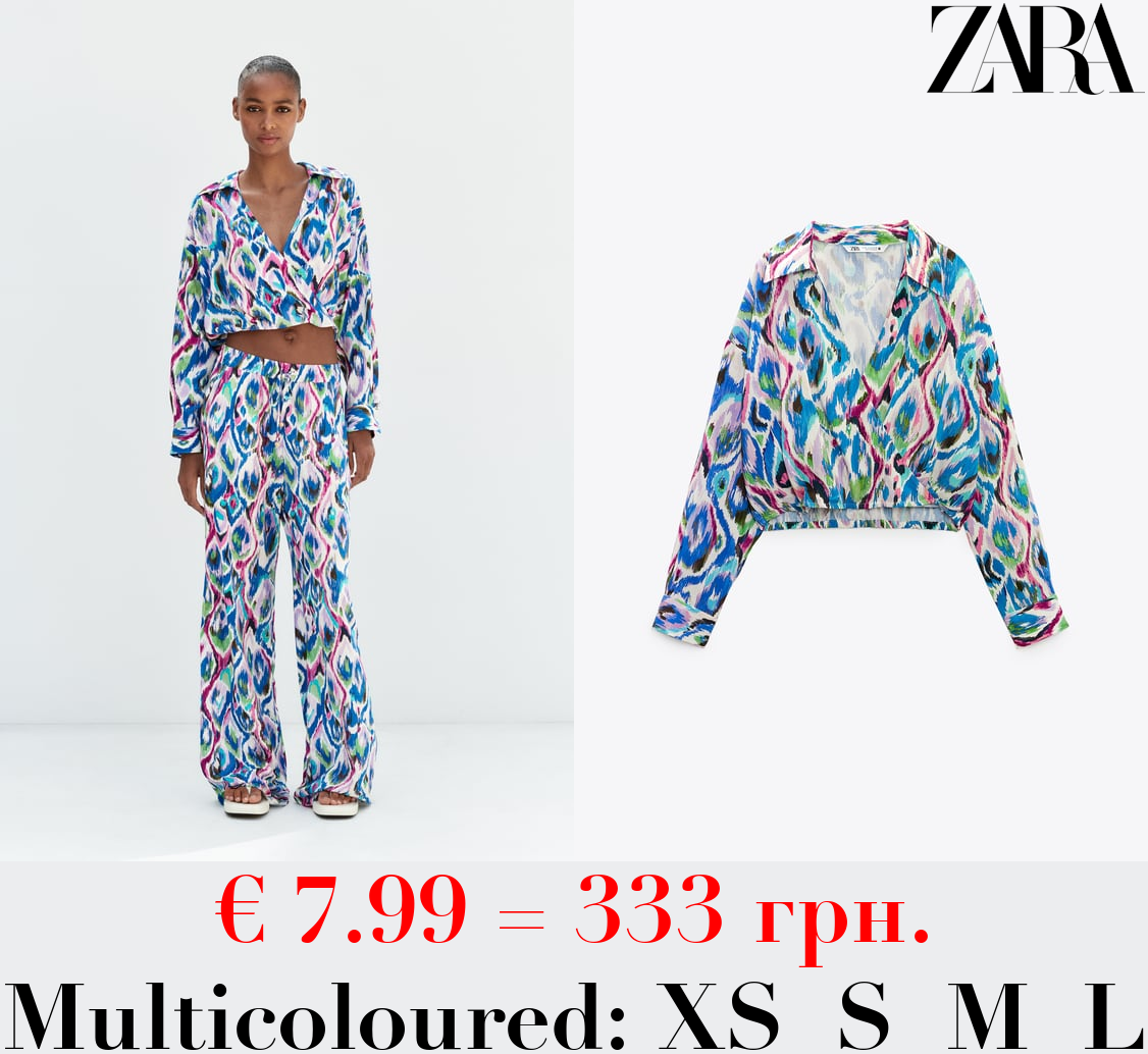 PRINTED CROPPED SHIRT