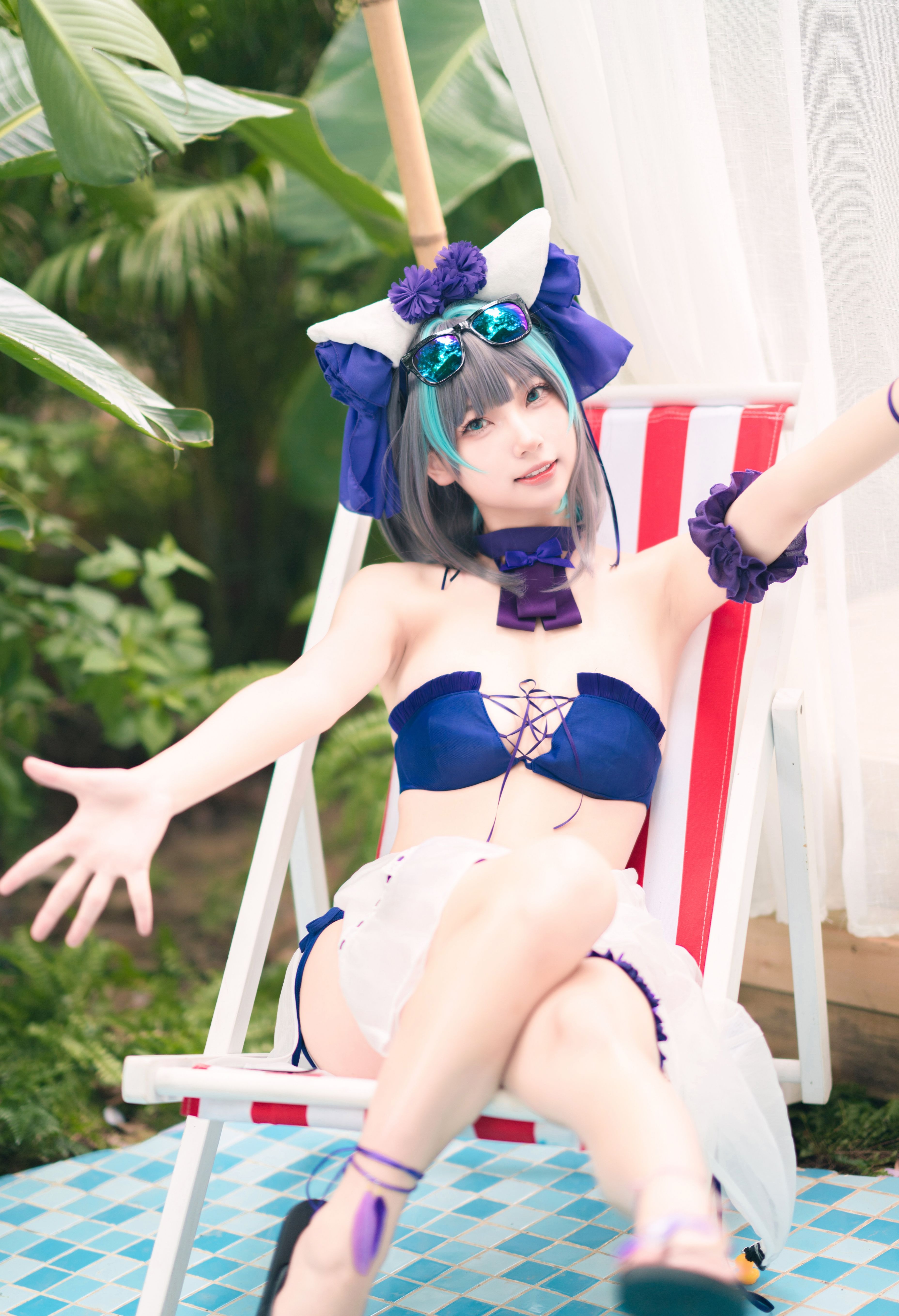 橙喵 柴郡COS 着水 [16P-210MB] 11
