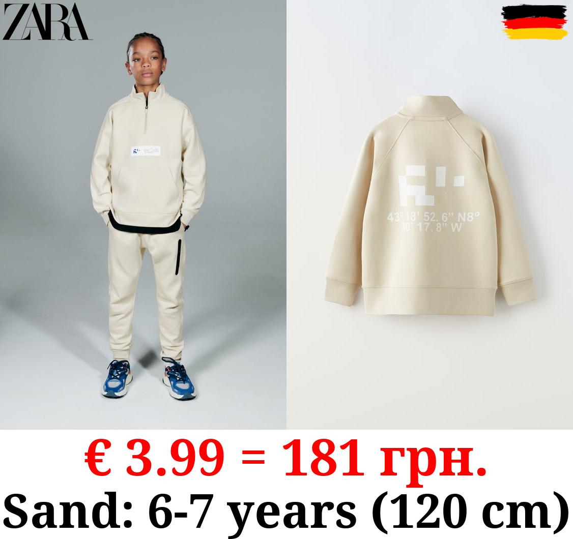 QUARTER-ZIP SWEATSHIRT WITH POCKET