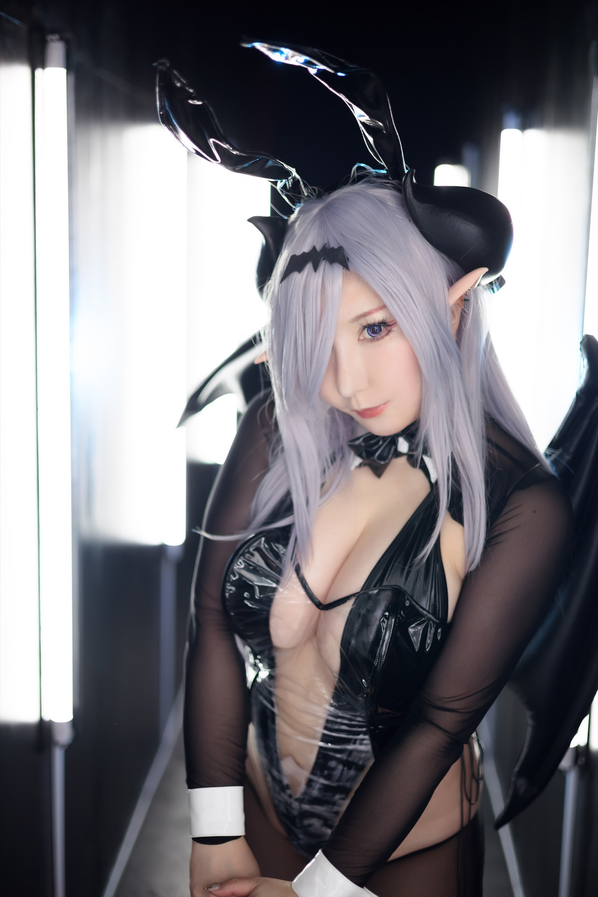 Cosplay SAKUサク See-through Bunny Succubus Set.01 14