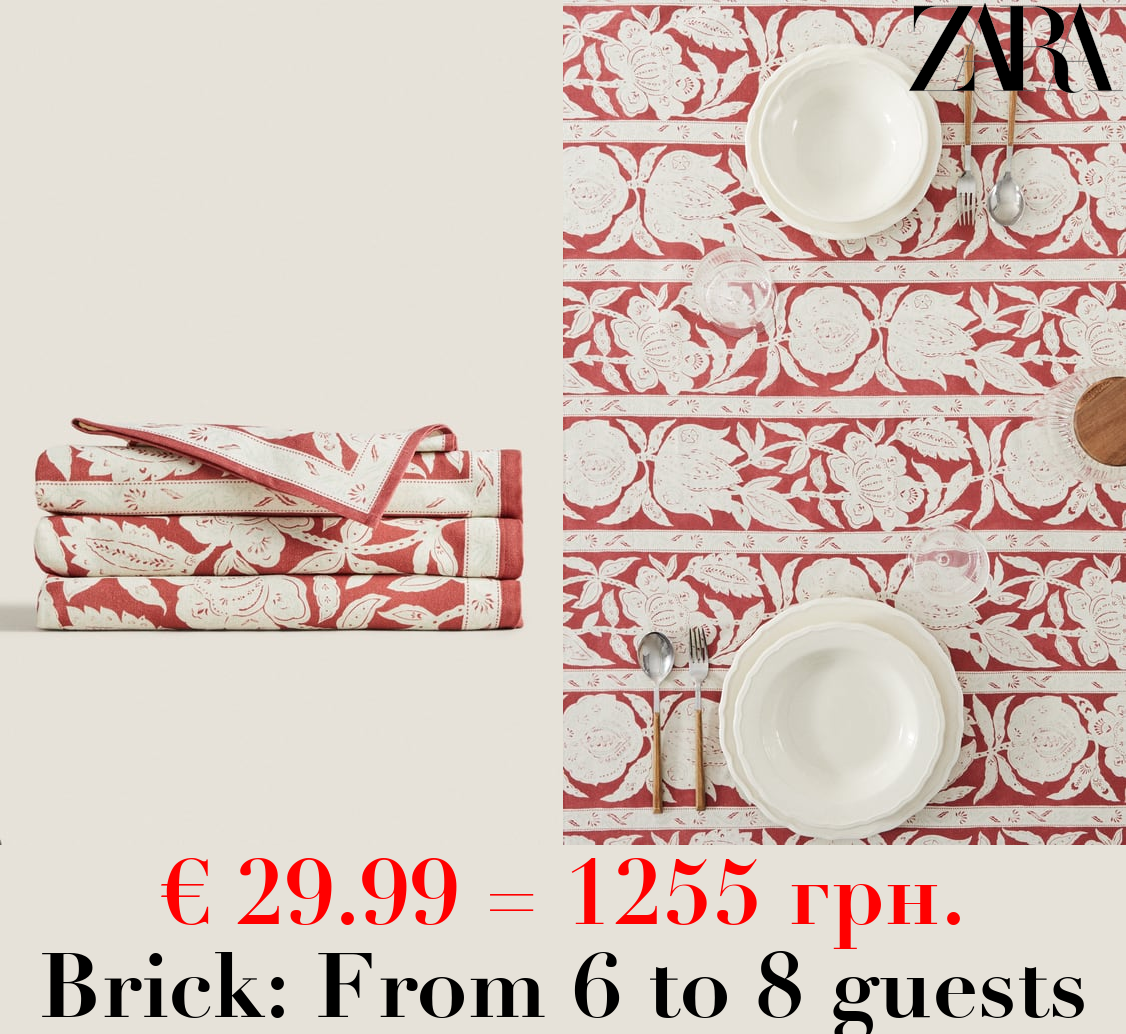 FLORAL PRINT TABLECLOTH