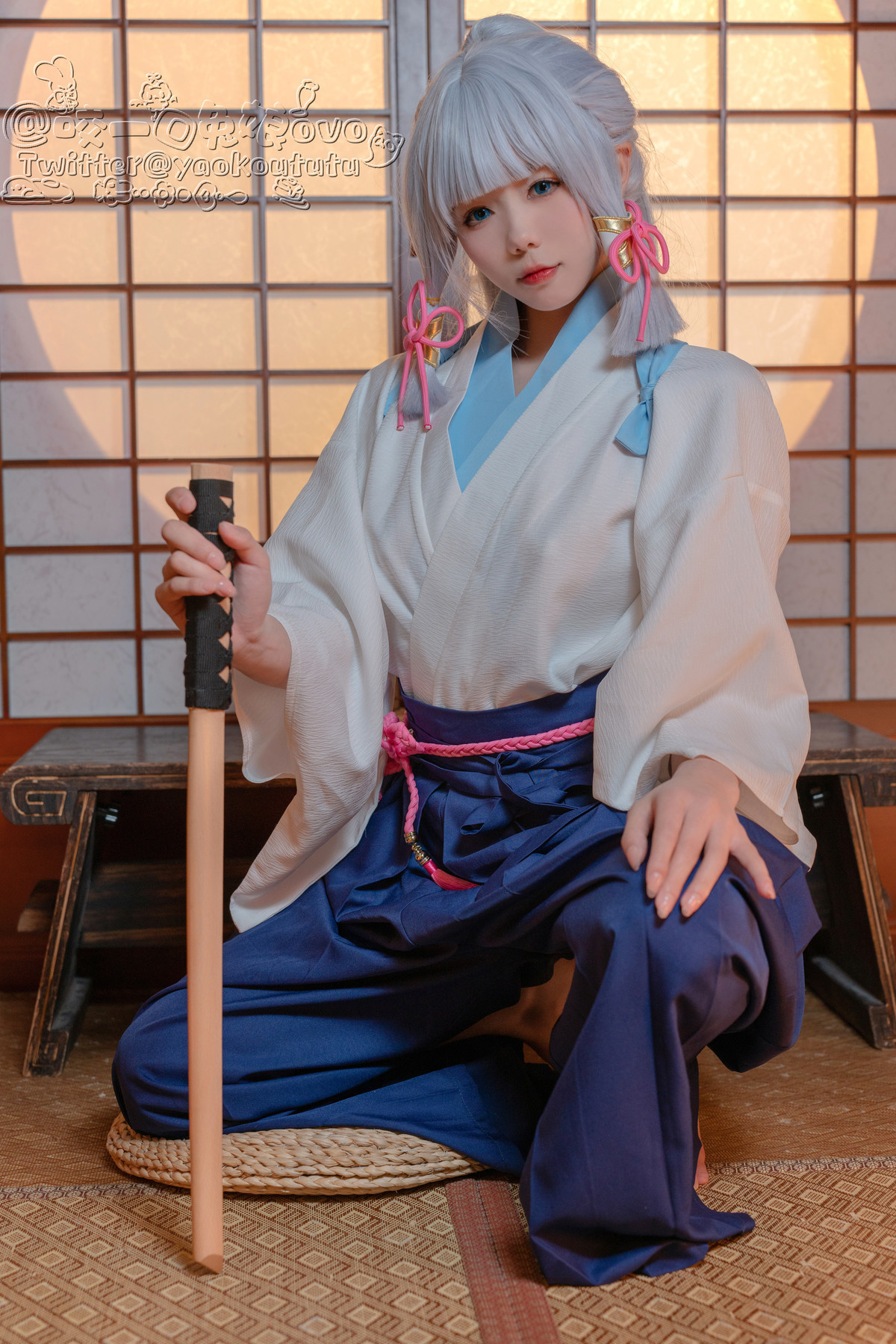 Cosplay 黏黏团子兔 绫华的小憩 4