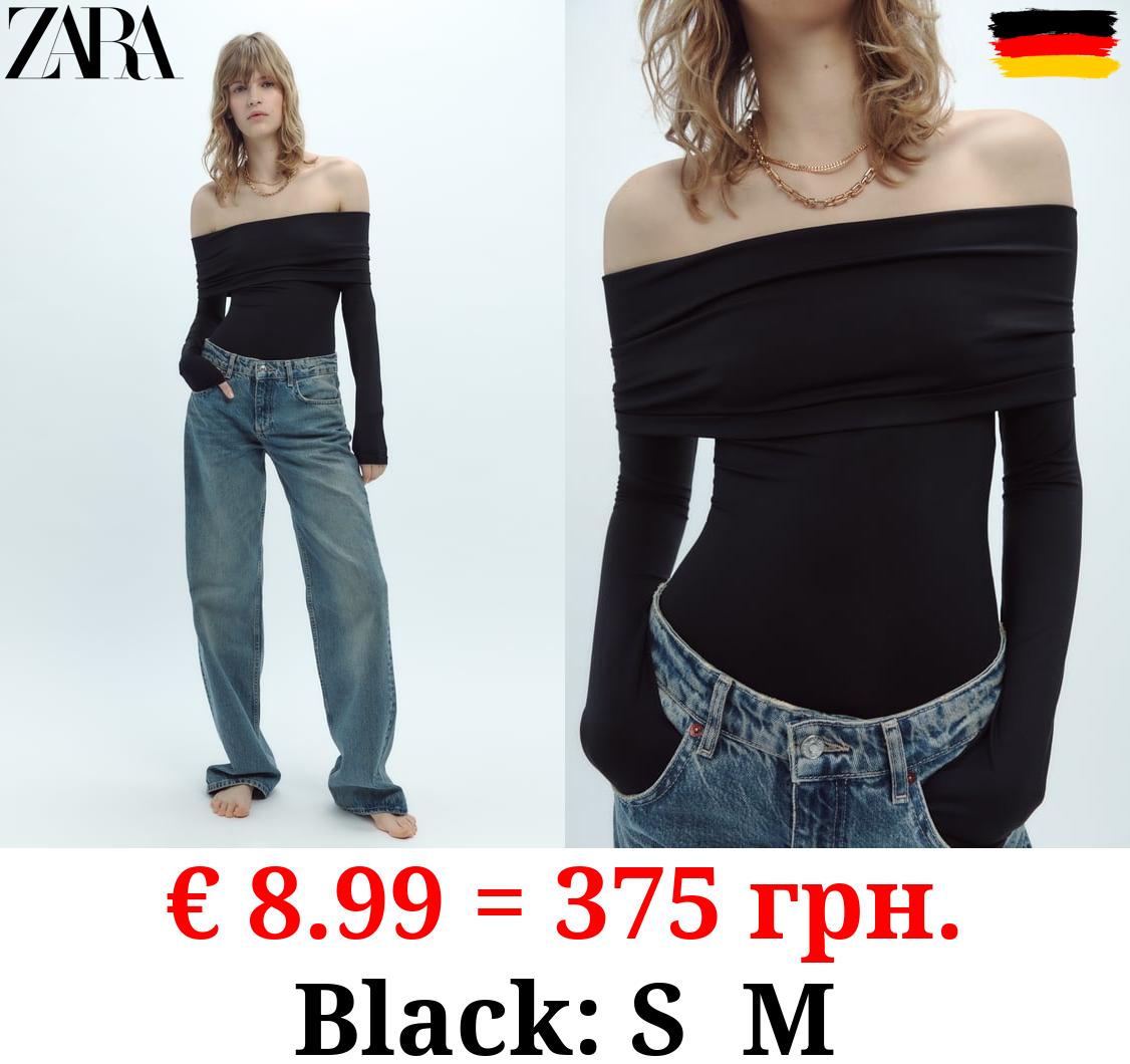 POLYAMIDE OFF-THE-SHOULDER BODYSUIT