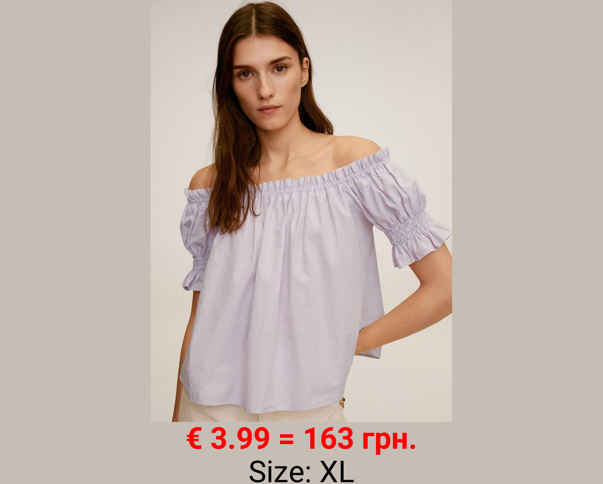 Blusa off-shoulder