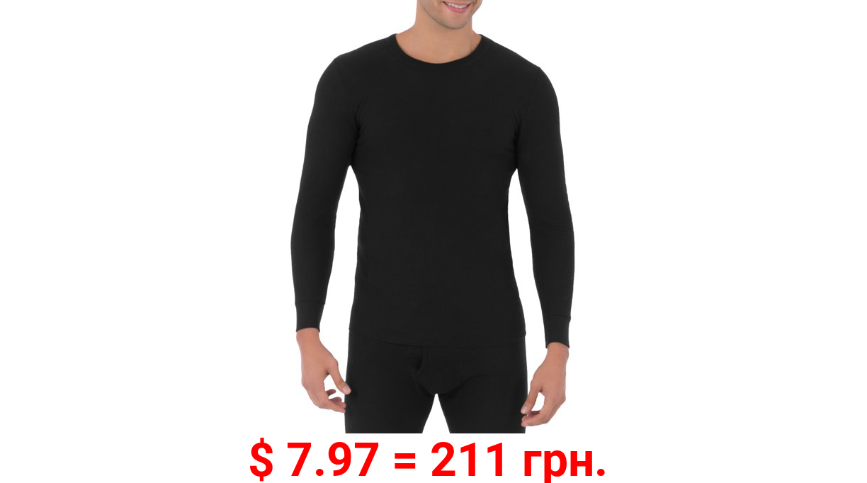 Fruit of The loom Men's Waffle Baselayer Crew Neck Thermal Top